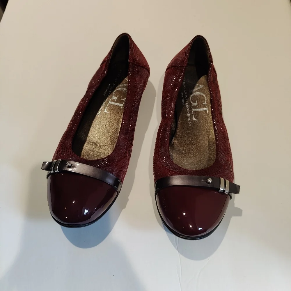 AGL Attilio Giusti Leombruni Cap Toe Ballet Flats